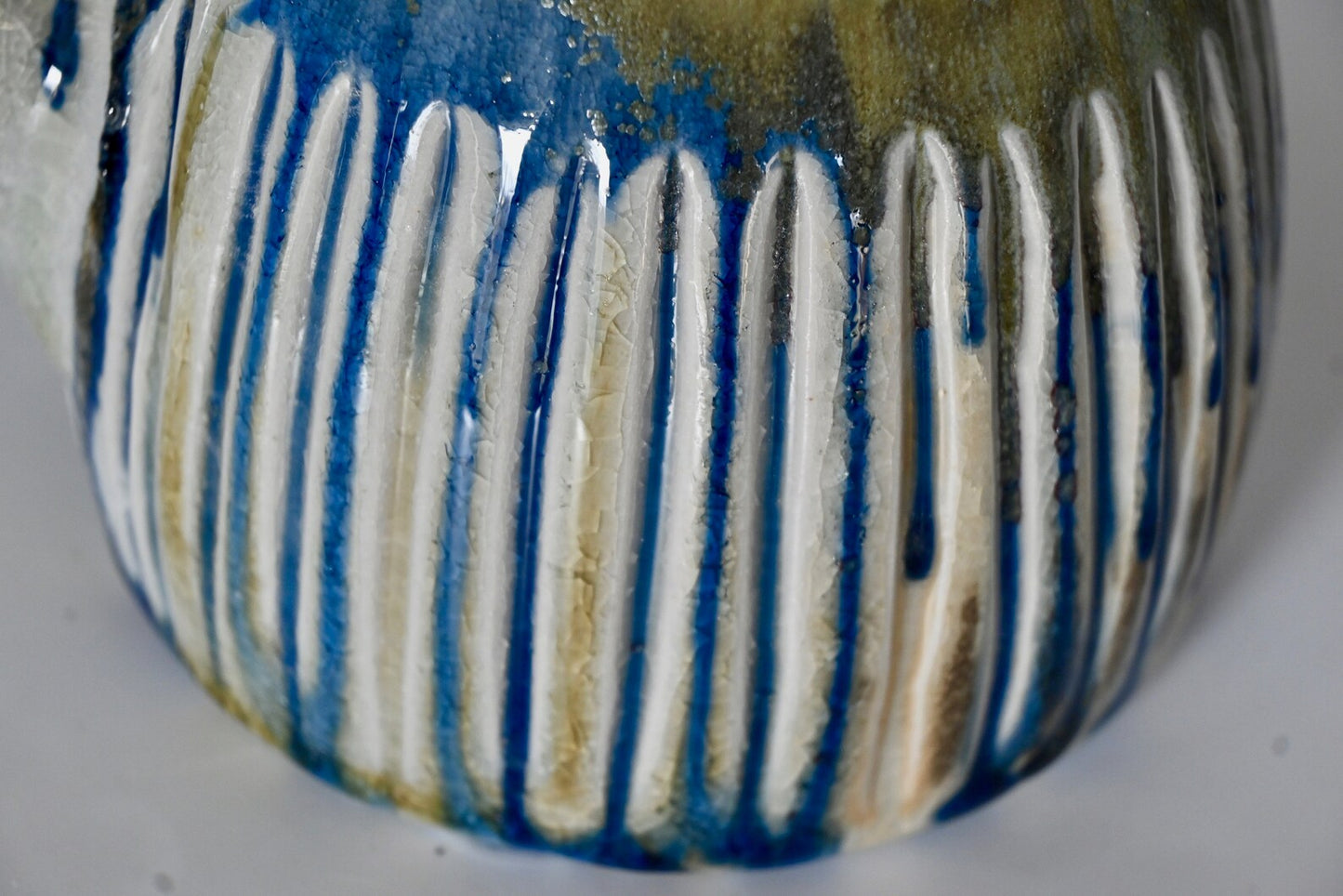 Shino & Blue Ash Teapot