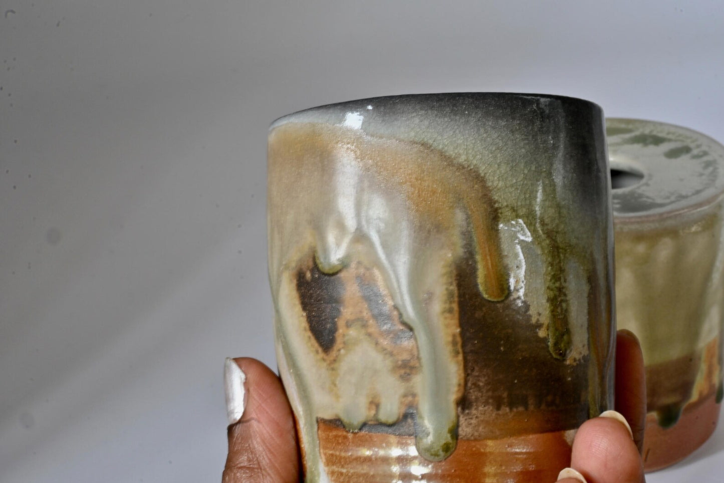 Straight Walled Vase - Green